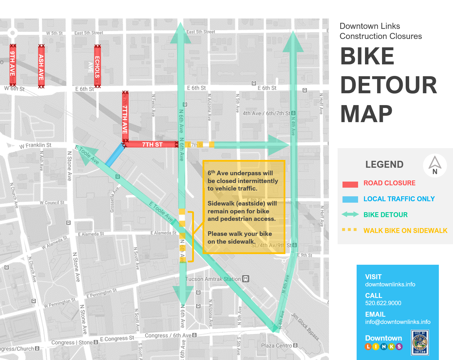 Bike Detour Map